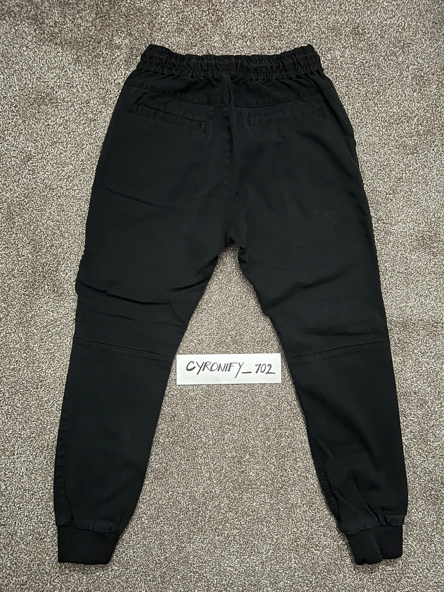 Divided by H&M Pants Distressed Black Utility Joggers Men's Size 32