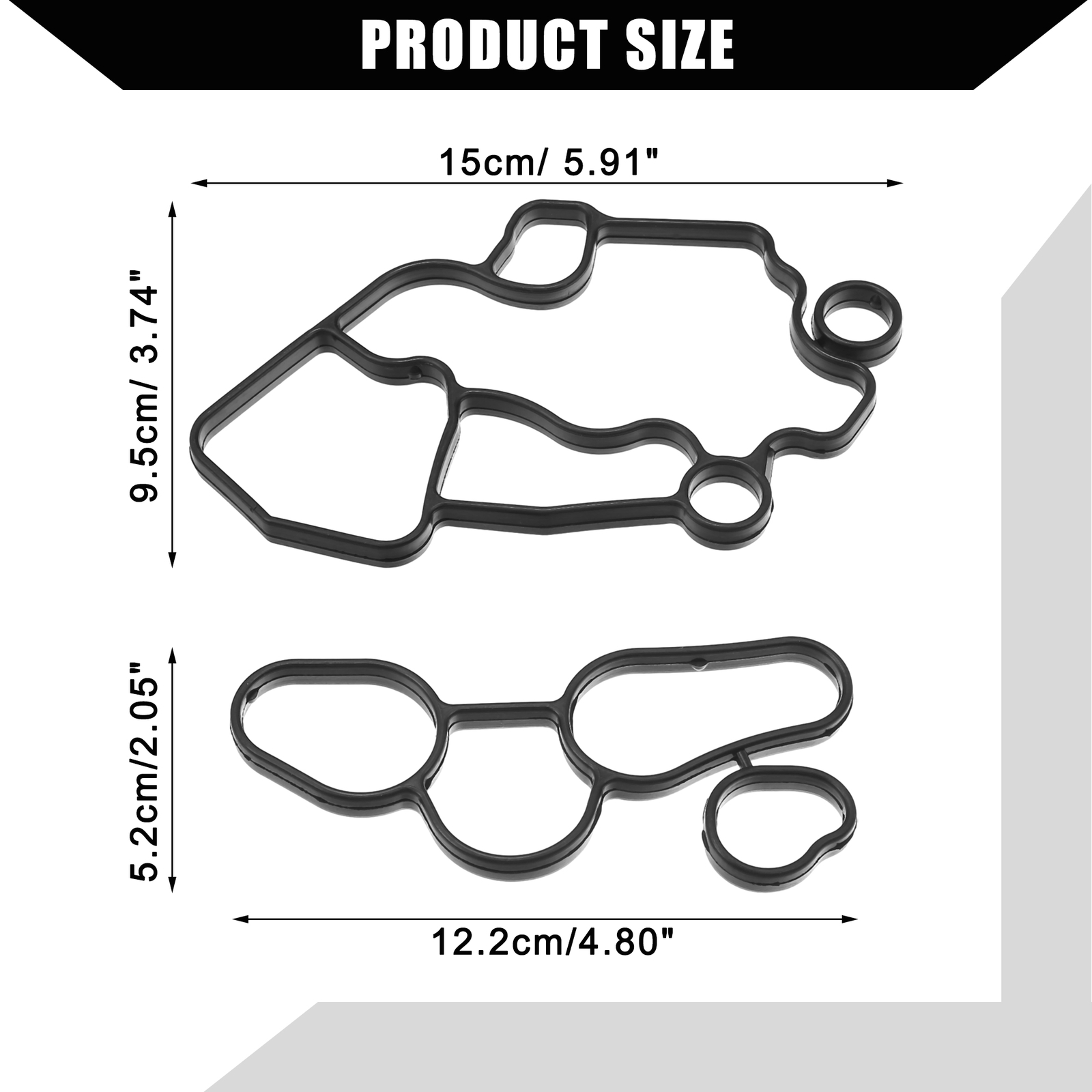 SINGLE Set 06D117070 Oil Cooler Gasket Black for Audi A3 2.0L 2006-2008