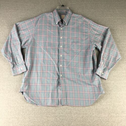 Brooks Brothers Shirt Mens XL OCBD USA Plaid Oxfo… - image 1
