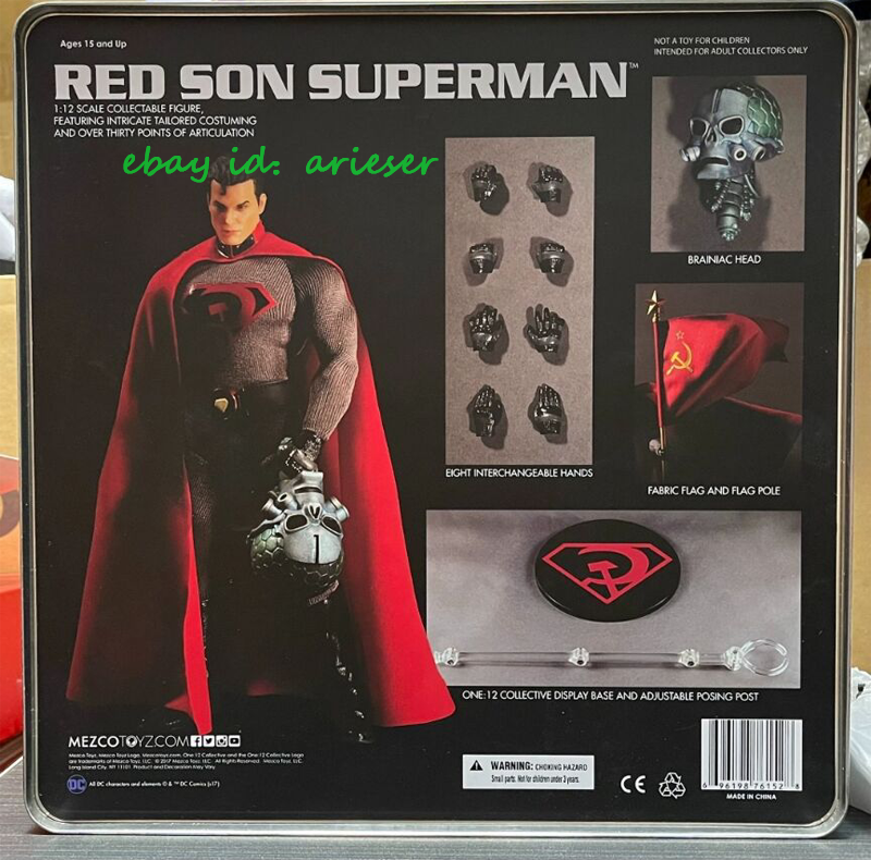 mezcoone:12collective レッド・サン Perfect Mezco Toyz 1/12 Red Son Superman Action Figure Toys