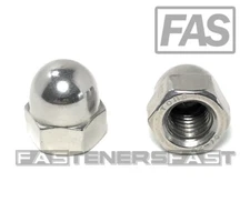 (25) M8-1.25 Stainless Steel Hex Acorn Cap Nuts DIN1587 8MM (25 Pieces)