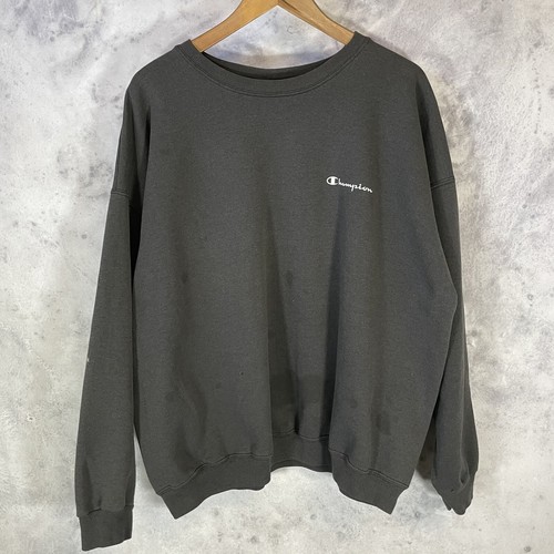 Vintage Champion Faded Black Crewneck 