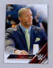 Byron Saxton WWE Topps Wrestling Trading Card WWF RAW Smackdown #12 Announcer