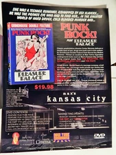 PUNK ROCK / MICHAEL MCDONALD VIDEO DEALER ORIG  2000S  2-SIDED AD