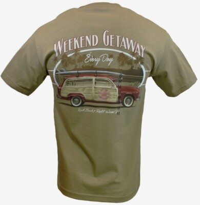 Men's T Shirt- Weekend Getaway-Ford cars -'' Out of Bounds'' NWT Reg 22.00