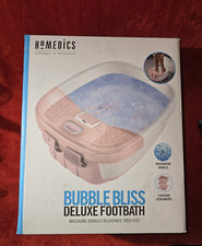 Homedics Bubble Bliss Deluxe Footbath Foot Spa Pink New