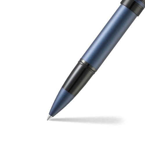 Sheaffer Icon Rollerball Pen in Metallic Blue Lacquer with Black PVD Trim - NEW - Picture 3 of 6