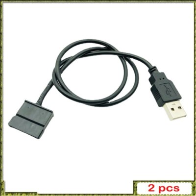 2pcs SATA To USB Power Cable USB 5V Male To 15Pin for 2.5''HDD 1007 22AWG 50cm