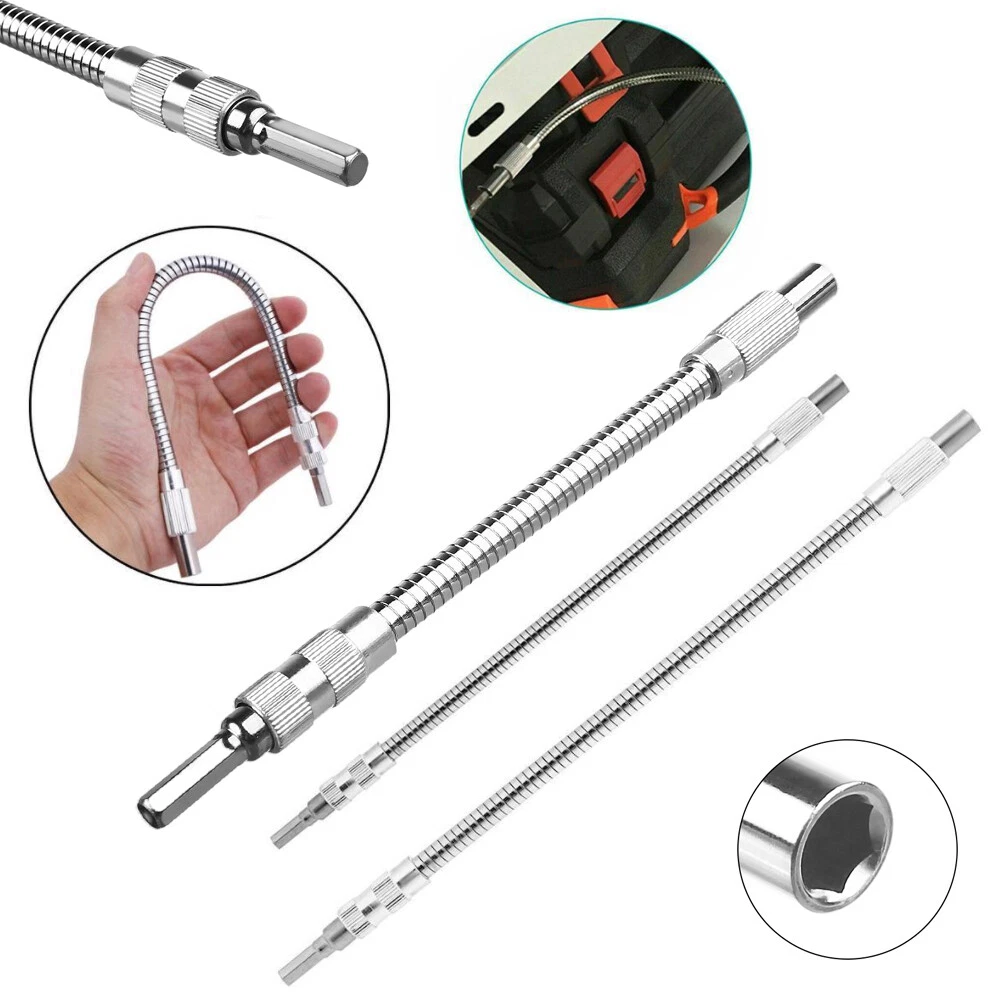 1/4 Hex Flexible Shaft Extension Bar Drill Ratchet Screwdriver Bit  Screwdriver