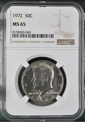 1972 50C Kennedy Half Dollar NGC MS65   8158269-043
