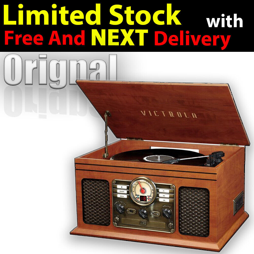 Bluetooth Record Player 3-speed 6-in-1 Nostalgic Turntable w