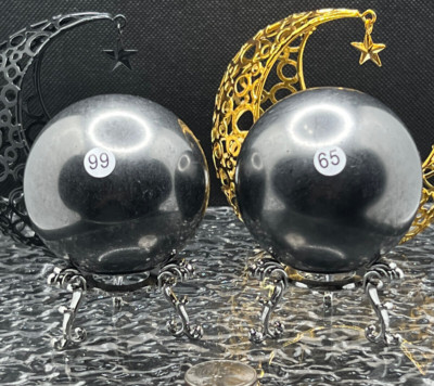 Natural Shunghite Spheres EMF protetion powerful stone L@@K Free ship