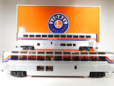 Lionel O Gauge Amtrak Superliner Aluminum Passenger Car 2 Pack 6