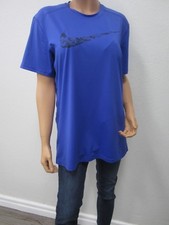 NWT Nike Dri Fit Performance Design Short Sleeve Mens/Womens Blue Shirt Size L