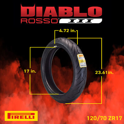Pirelli Diablo Rosso III 120/70 ZR17 & 190/55 ZR17 Motorcycle