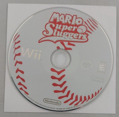 Mario Super Sluggers (Nintendo Wii, 2008) Disque uniquement - Testé - Photo 1 sur 1