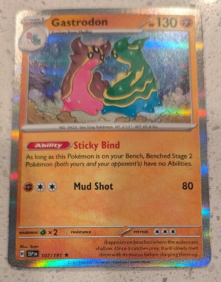 Pokemon TCG Gastrodon 107/191 SSP EN Holo Rare Surging Sparks - FREE  SHIPPING | eBay