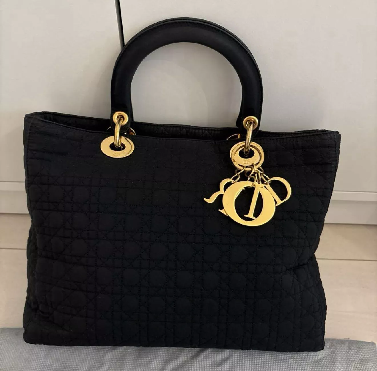 Authentique sac à main matelassé Christian DIOR / Lady Dior / vintage