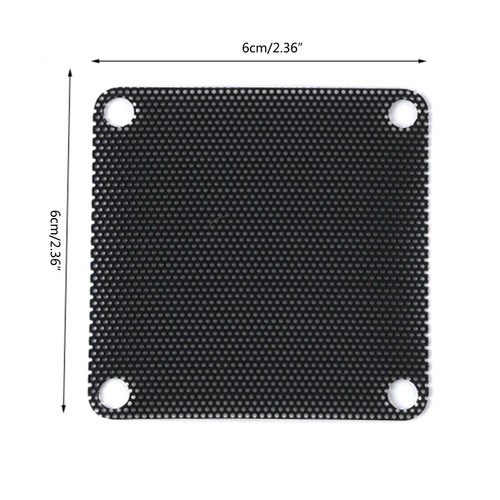 Computer Dust Filter Mesh Black PC for Case Cooler Frame Dustproof Cove - Afbeelding 5 van 17