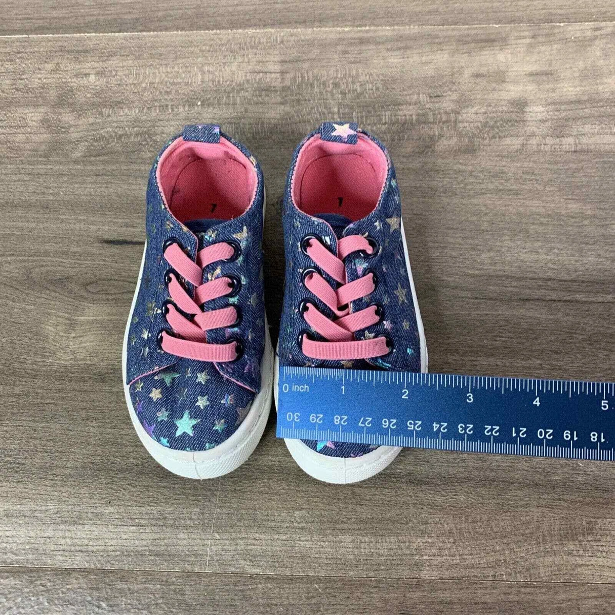 Fabkids Slip On Shoes Girls Size 7 Casual Comfort Star Print Fab Kids