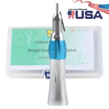 Dental Straight Handpiece External Water Pipe Implant Surgical Lab HP Burs Blue