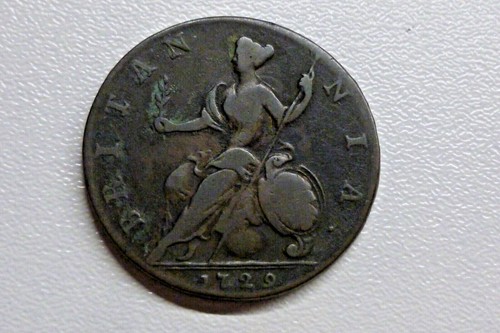 Copper Halfpennies George II by Date selected examples 1729-1754 Please See Menu - Picture 3 of 38