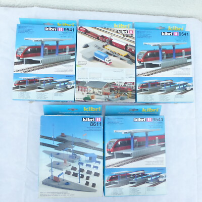 Kibri 9541 3x, 8611,8620 H0 5x Kits Design Material Decoration Railway Station