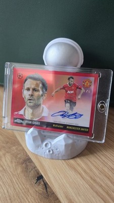 Ryan Giggs Autograph 1/5 Manchester man United Topps UCC Flagship 2526 1955 auto