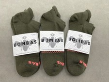 3 Pairs Size XL 13-15 Socks Bombas Honeycomb Men Green Ankle Socks