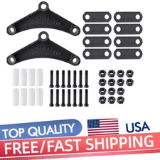 New Trailer Shackle Kit, Tandem Trailer Axle Shackle Kit for Double Eye Springs