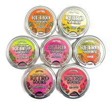 Retro Sours - Cítricos, mandarina y más - Caramelo duro clásico en llamativo sabor afrutado