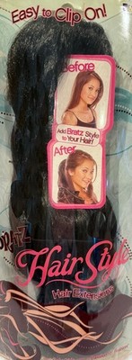 Bratz Doll - Girl's Easy Hair Style Clip-On Hair Extension, Brunette