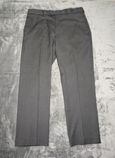 Perry Ellis Portfolio Dress Pants Mens 36x32 Gray Modern Fit Stretch Resolution