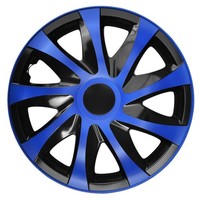 "Radkappe Radkappen Auto 4× NRM Draco Blau/Schwarz 16\""