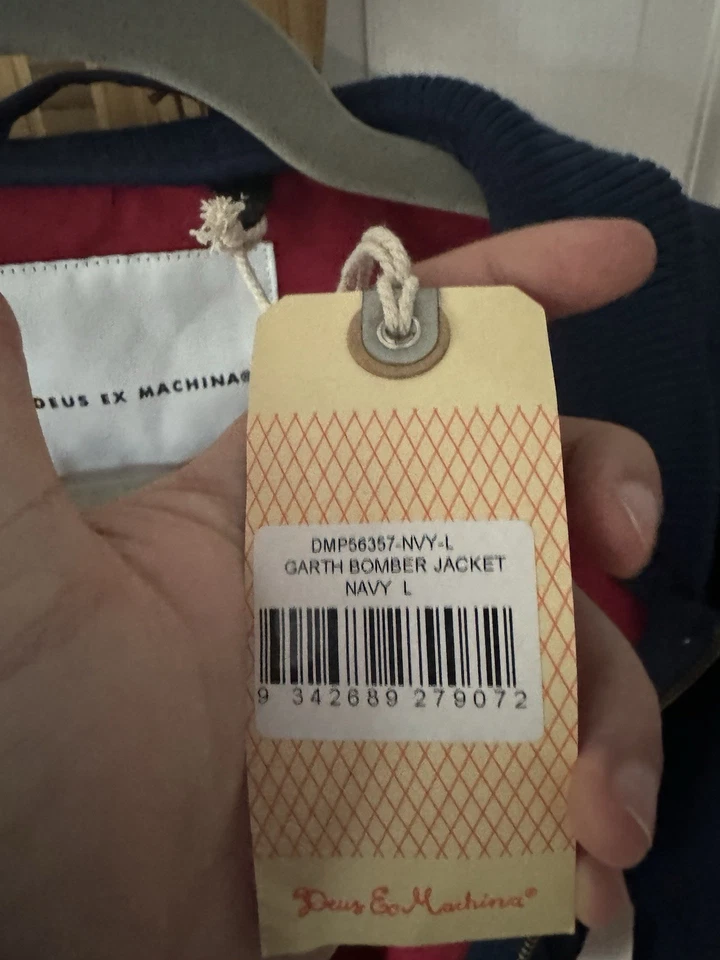Deus Ex Machina Garth 飞行员夹克海军蓝(尺寸:XXL)- 状况良好! 2XL — 第 4/4 张图片
