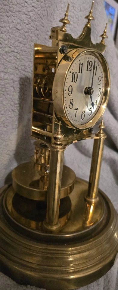 antique Gustav Becker clock large 300 day anniversary torsion German movment - Image 3 of 4