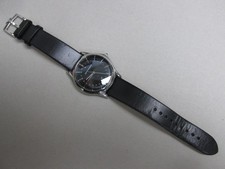Emporio Armani Classic GMT Men's Black Quartz Leather Band Watch ARS1100