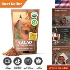 Rich Dark Chocolate Flavor Organic Cacao Powder 35oz - Guilt-Free Delight