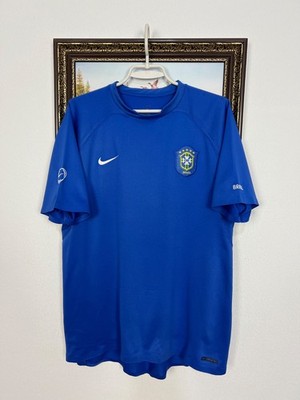 Nike Brazil ブラジル代表 トレーニングシャツ 青 Vintage Nike Brazil Blue Football Train Shirt Soccer National