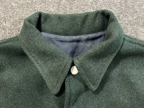Vintage 70s Varsity Jacket Mens Small Green Wool Preppy Quaboag League Champs image 3