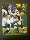 Steve Hutchinson Hot! autographed signed Vikings HOF 8x10 photo Beckett BAS coa