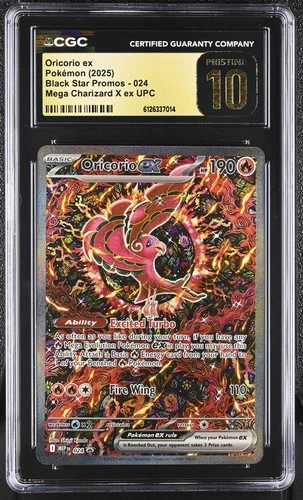 Oricorio Ex Mega Charizard X Ex Upc Black Star Promos 024 NM CGC 10
