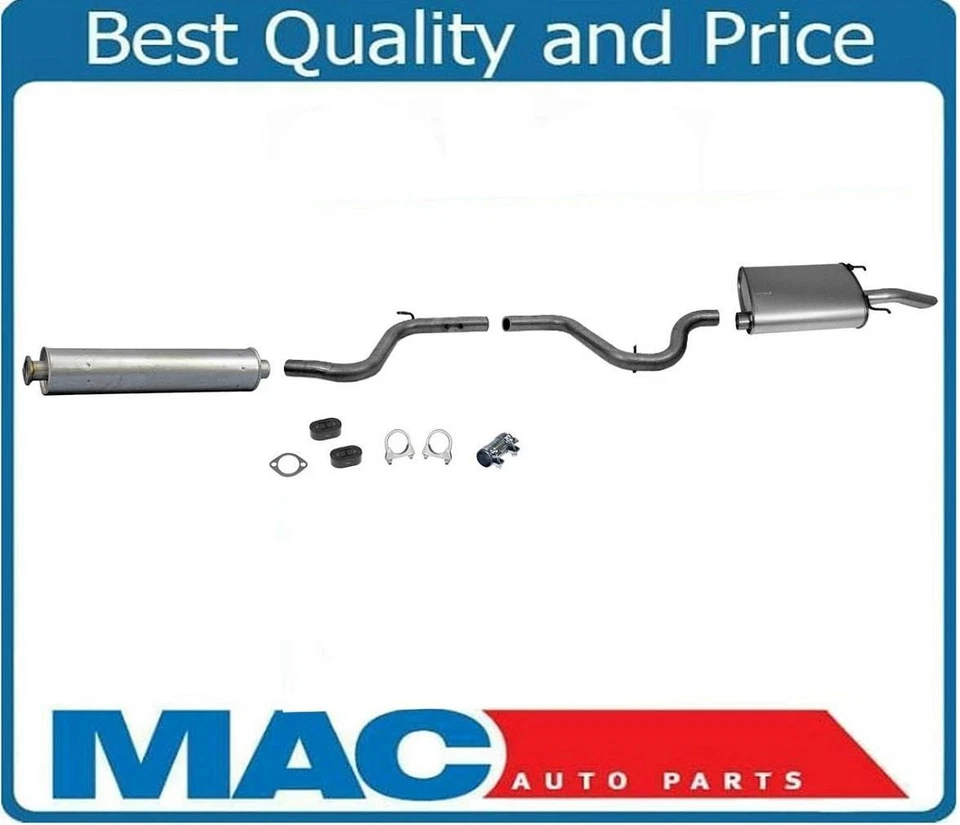 Fits 2000-2002 Chevrolet Monte Carlo 3.4L Front Resonator Muffler Exhaust System - Image 2 of 4