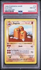 POKEMON BASE SET SHADOWLESS DUGTRIO 1999 GAME #19 1ST EDITION PSA 8