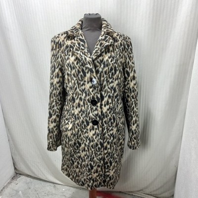 Artikel e5430 Damen Mantel Roberto Biagi beige Leopard, Gr. L, Achseln