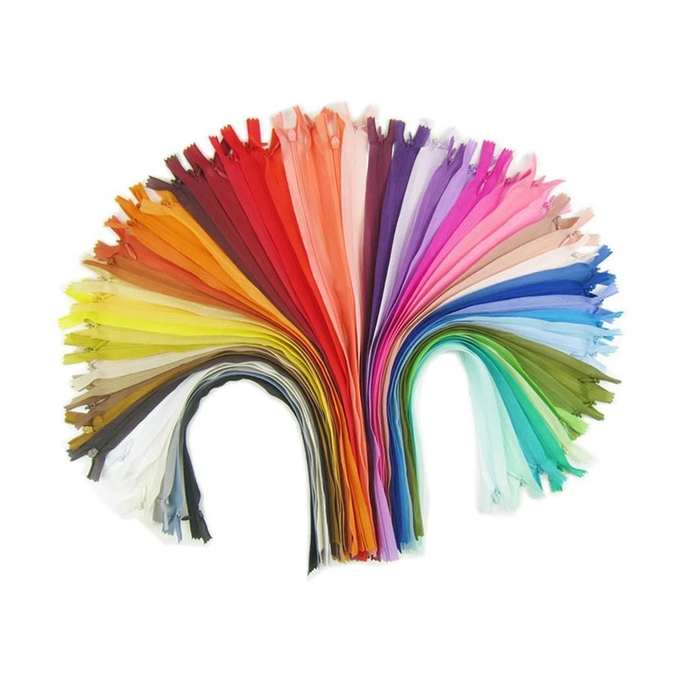 18pcs Colorful Nylon Invisible Coil Zippers Closed End Garment Accessories - Image 4 of 4
