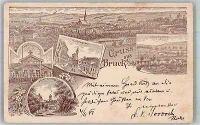 13673518 - Bruck Vorlaeufer Schloss Harrach Kirchengasse Hauptwache Kaserne