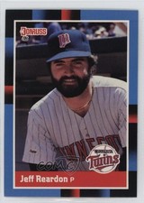 1988 Donruss Jeff Reardon (Last Line Begins with 3rd) #122 1h8p