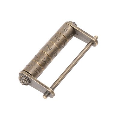  Antique Style Lock Ancient Style Passwort Vorhängeschloss Englische Buchstaben