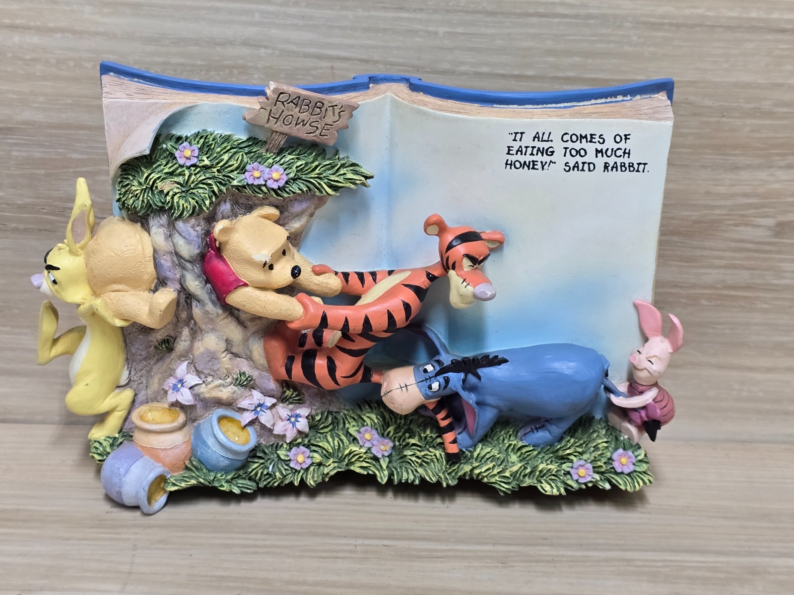 Set of 5 Winnie the Pooh Numbered Bradford Exchange "Book"  Wall Hangers